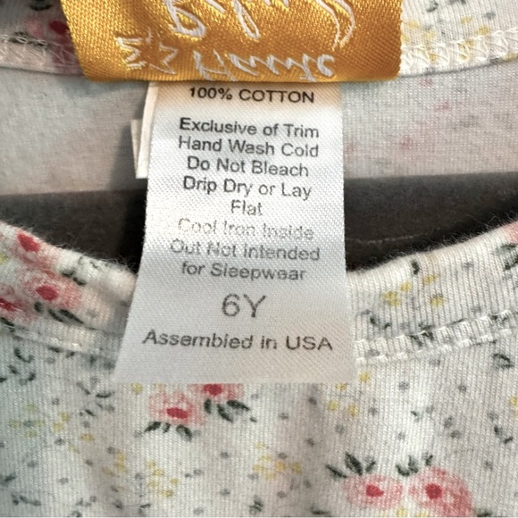 Haute Baby Pink & Cream with Lace Details Sundress with Flutter Sleeves. Size 6Y - Picture 12 of 15